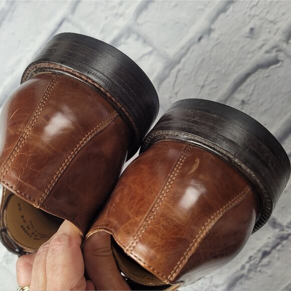 J. Murphy by Johnston & Murphy Brown Distressed Cap Toe Oxford 59 11056 size 10M - Picture 5 of 16